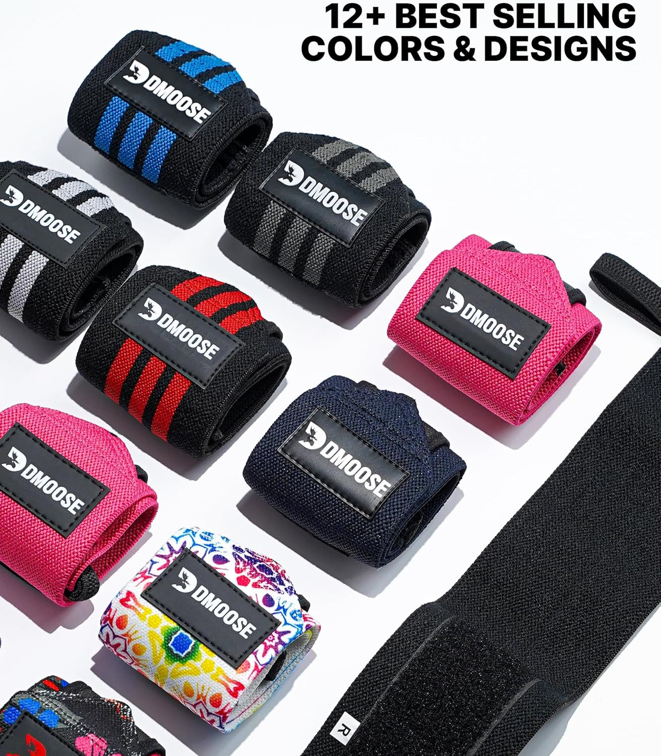 Heavy Duty 18" Fitness Wrist Wraps - Ultimate Support & Pain Relief for Weightlifting, Powerlifting & Workouts - USPA Approved for Men & Women