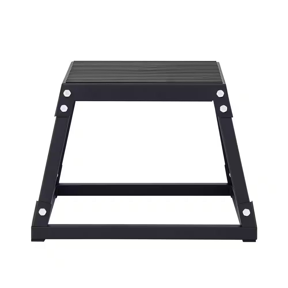 Plyometric Platform Box 12 In. Fitness Exercise Jump Box Step Plyometric Box Jump for Exercise Fit Training, Black