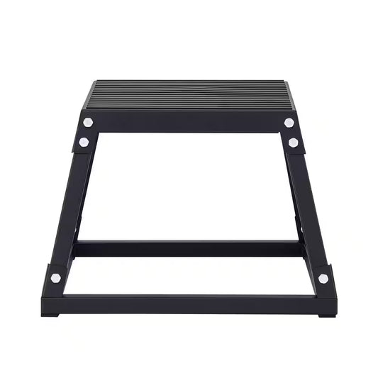 Plyometric Platform Box 12 In. Fitness Exercise Jump Box Step Plyometric Box Jump for Exercise Fit Training, Black