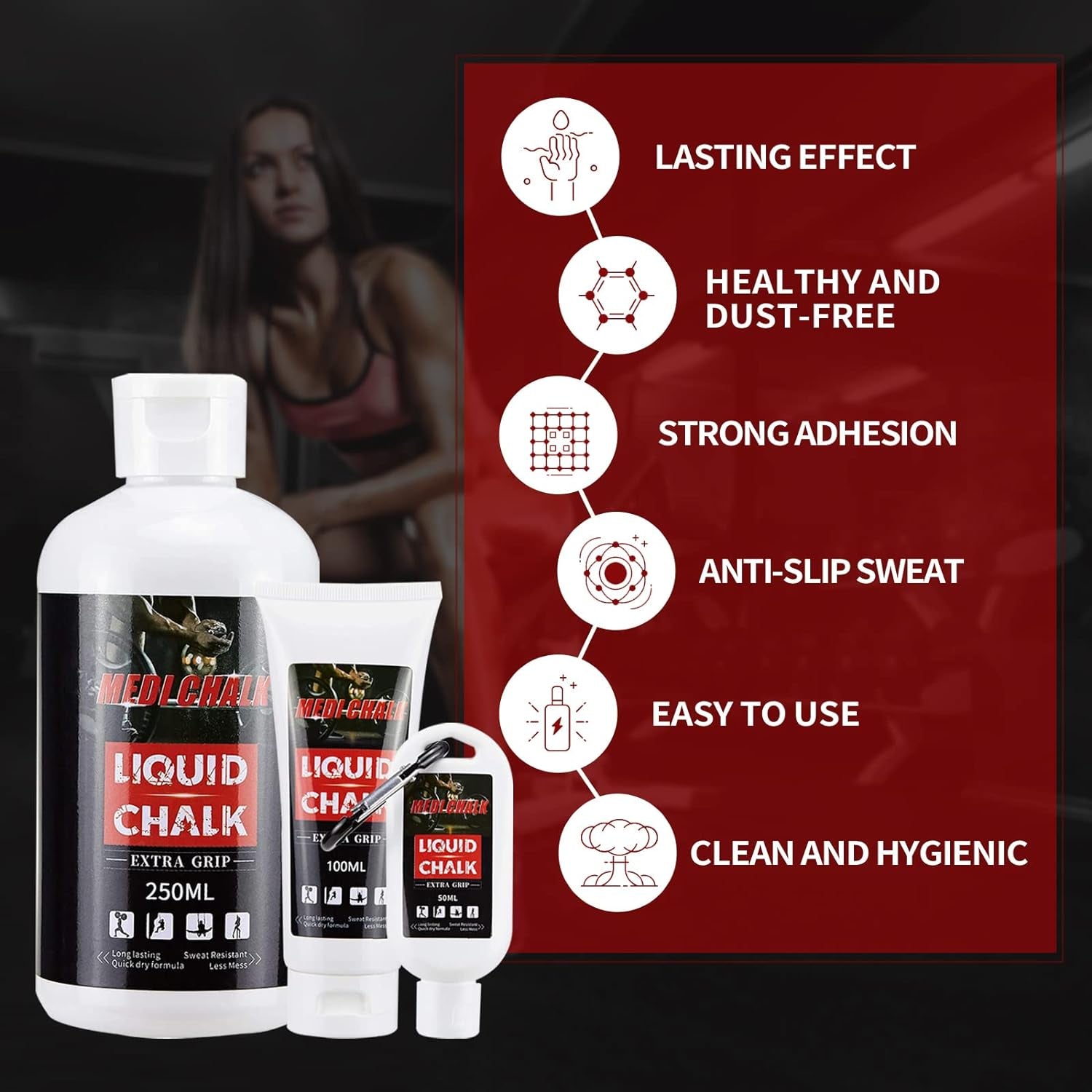 Premium Liquid Chalk for Enhanced Grip - Ideal for Weightlifting, Cross Training, and Pole Dance